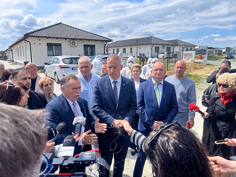 László Gajdos, Minister for the Living Environment and András Nemény, Mayor of Szombathely - Szombathely, 14 May 2026. 