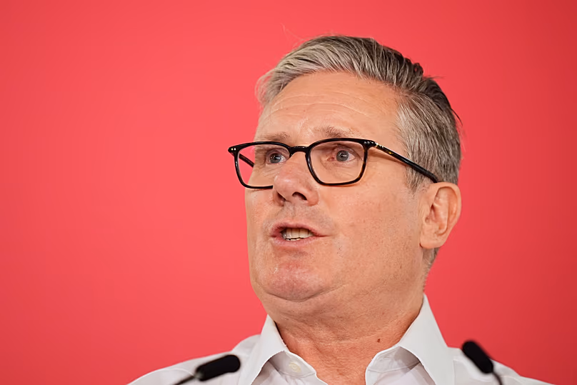 Britain's Prime Minister Sir Keir Starmer delivers a speech at the Coin Street Neighbourhood Centre in Waterloo, 11 May, 2026
