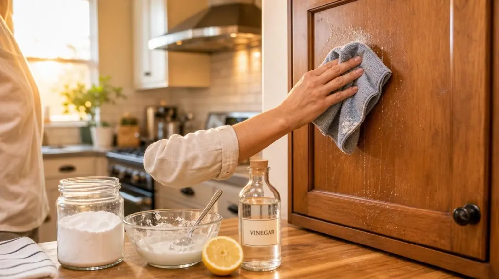 Adiós a la grasa pegajosa: el truco con bicarbonato de sodio para tus muebles