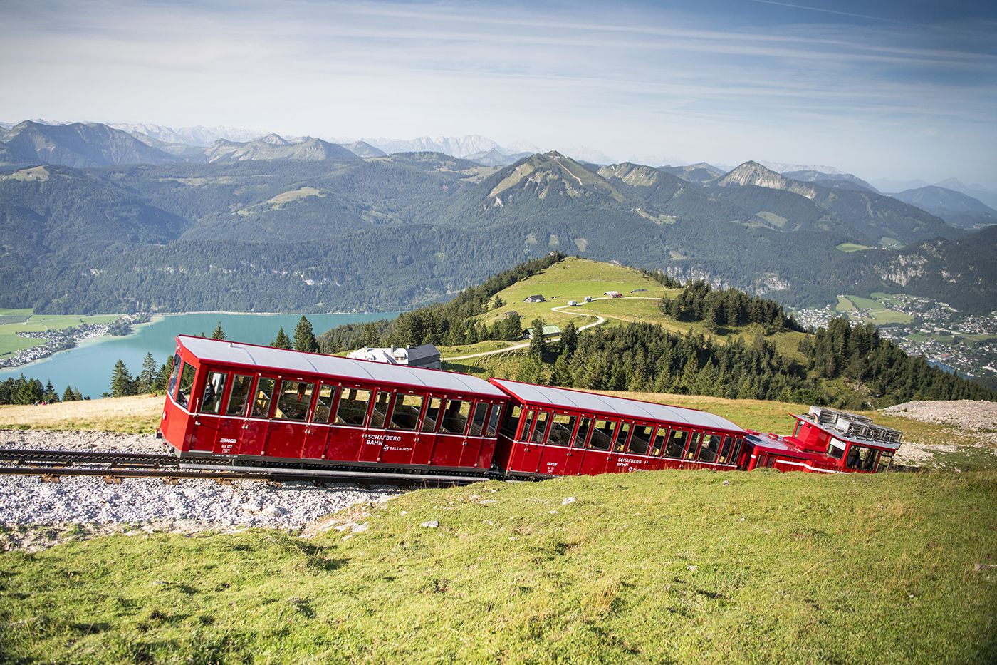 Foto: El ferrocarril cremallera de Schafberg.
