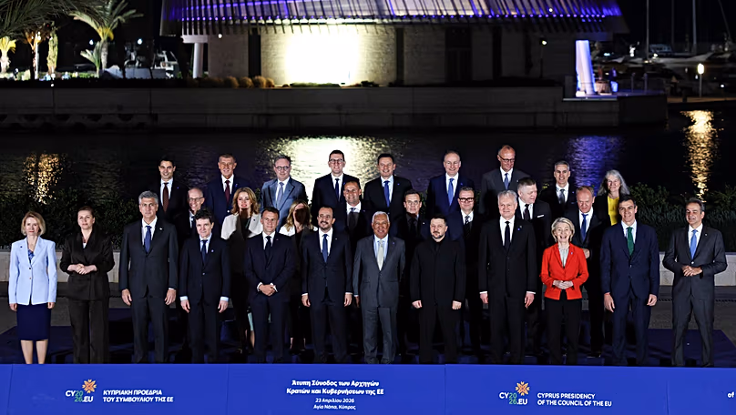 Zelenskyy joined EU leaders in Cyprus.