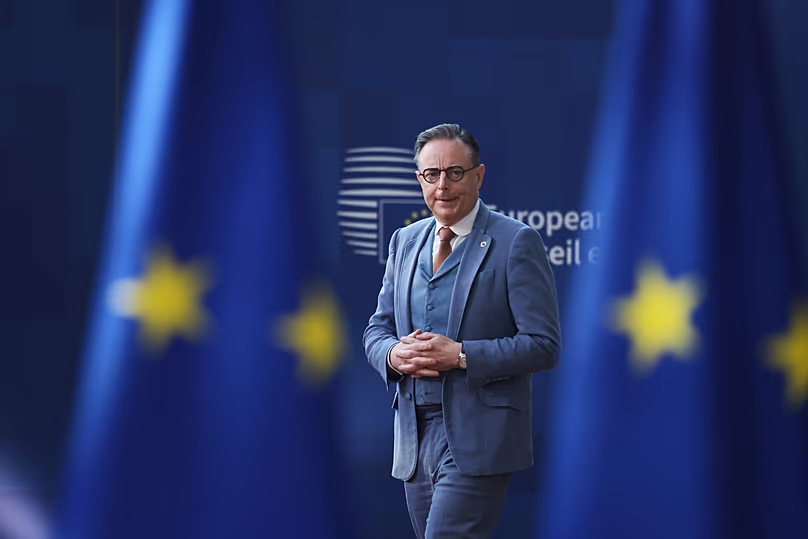 Belgium's Prime Minister Bart De Wever arrives for the EU summit at the European Council building in Brussels, 19 March, 2026