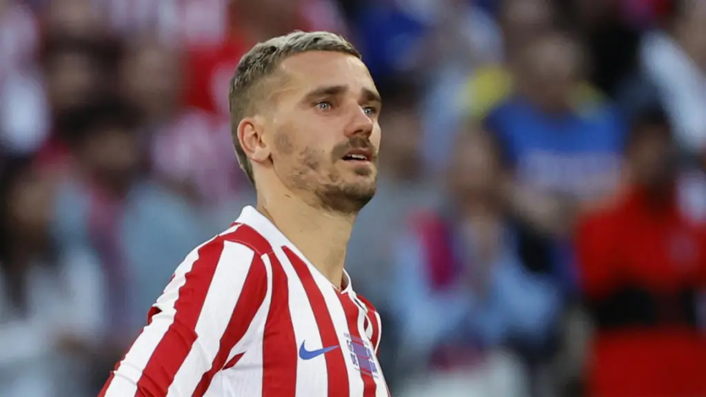 Antoine Griezmann, en su despedida en el Metropolitano.