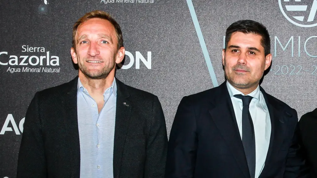 Diego Rivas junto a David Aganzo, presidente de AFE