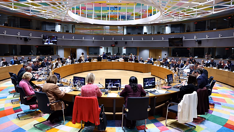EU foreign ministers in Brussels.