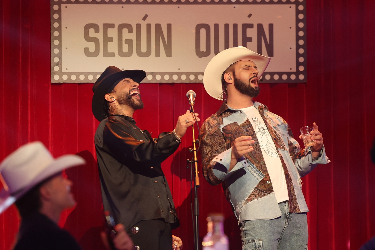 J Kbello y Lucas Curotto en la cuarta gala de 'Tu cara me suena 13' (Atresmedia)