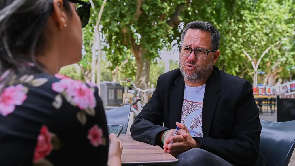 García, durante la entrevista.