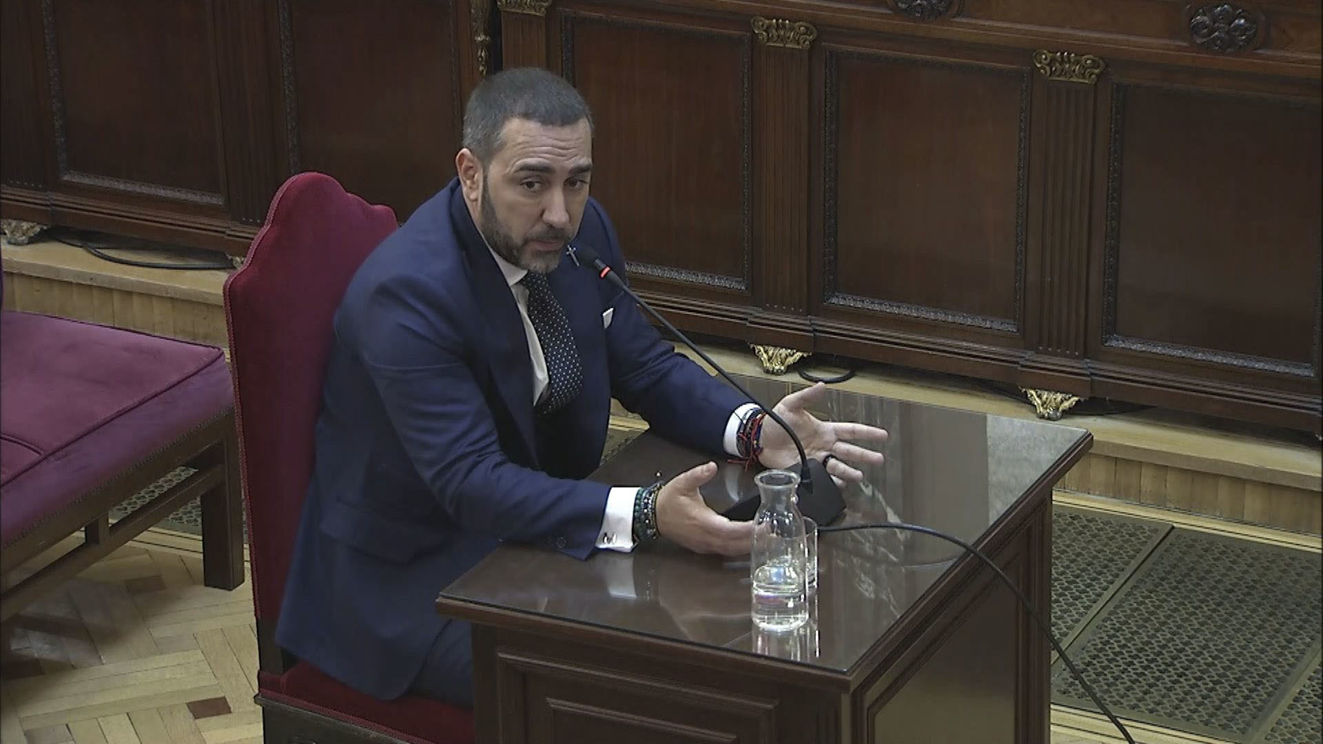 Víctor de Aldama, durante su testimonio este miércoles en el Tribunal Supremo