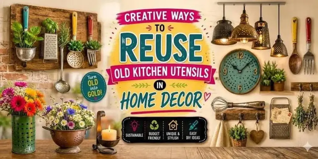 Decoración del hogar: por qué no debes tirar tus utensilios viejos y cómo el reciclaje los transforma en piezas de lujo