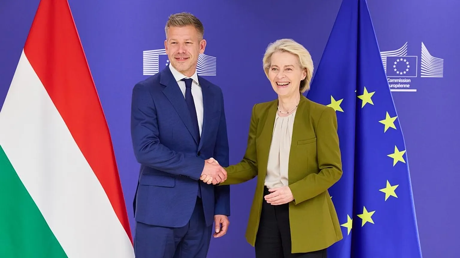 Magyar and Von der Leyen in Brussels