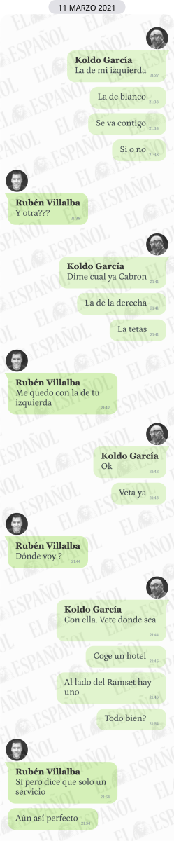 Conversación entre Rubén Villalba y Koldo García