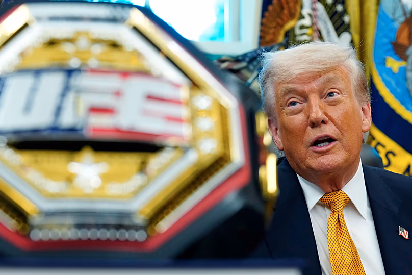US President Donald Trump meets with UFC fighters in the White House, 6 May, 2026