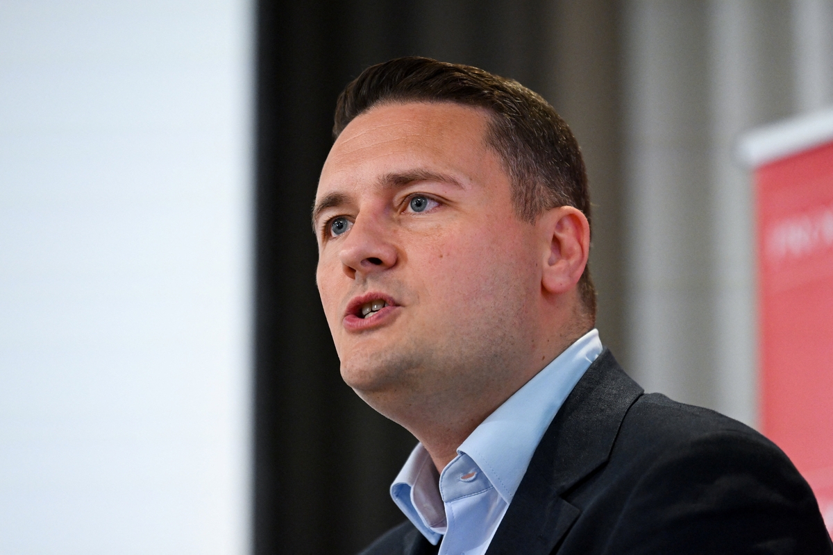 Wes Streeting en una conferencia. (Reuters)
