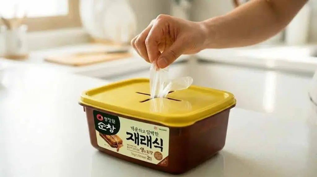 Envases de Pasta de soja fermentada (Doenjang): el truco del sol para limpiar este Polipropileno (PP)