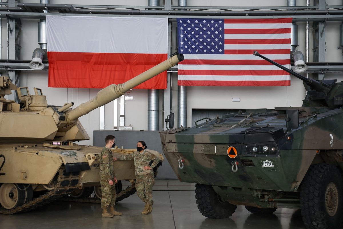 Soldados estadounidenses enviados a Polonia (REUTERS/Kacper Pempel)