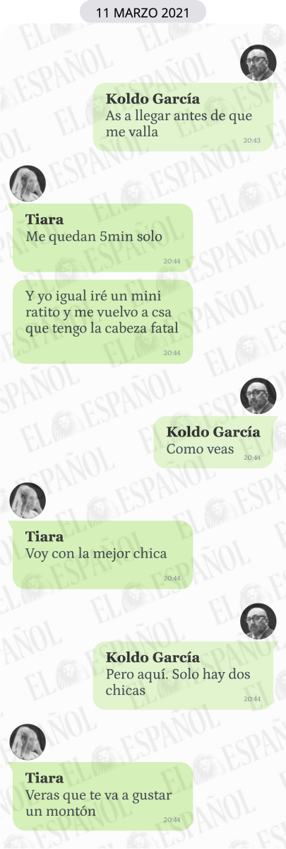 Conversación entre Tiara y Koldo García