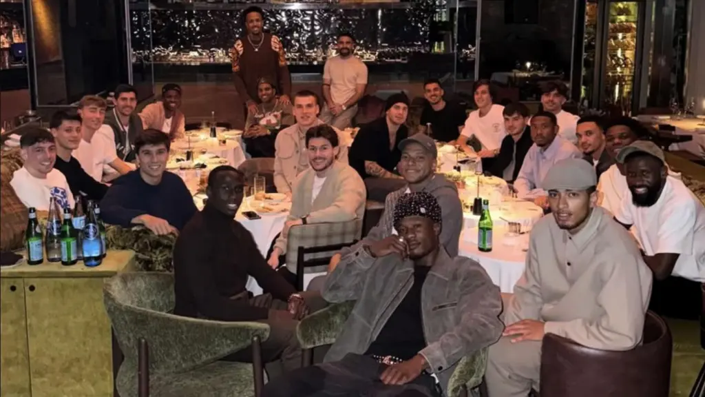La cena de los jugadores del Real Madrid en el restaurante 61, en la calle José Abascal
