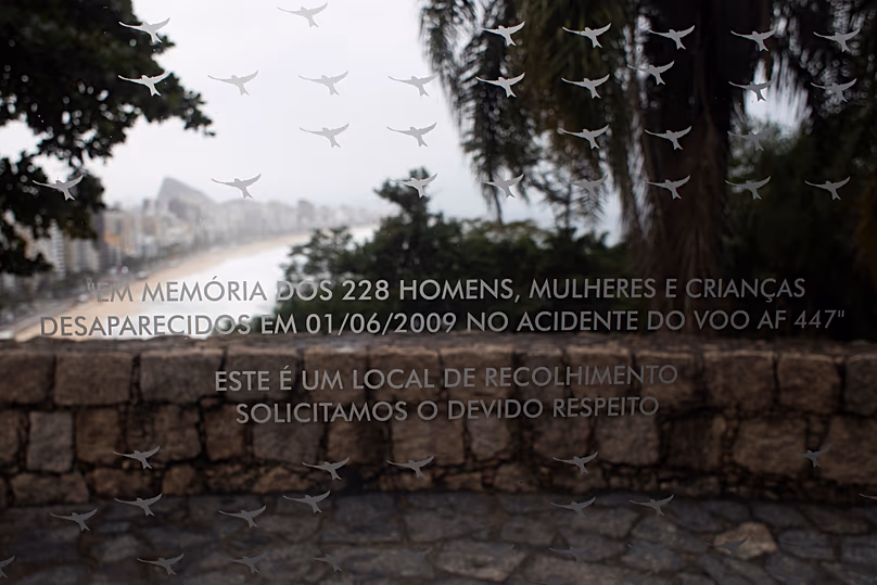 A memorial honouring the passengers who died in the Air France crash in Rio de Janeiro, 21 May, 2026