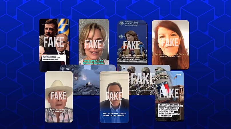 Fake media reports spread by Russian disinformation network "Matryoshka".
