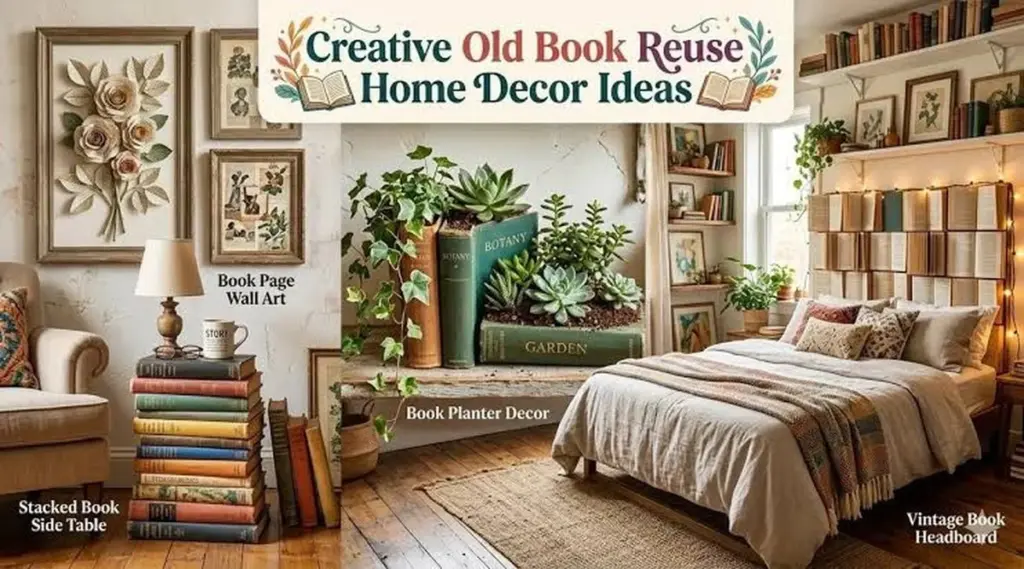 No tires tus Libros viejos: 10 trucos de Decoración del hogar que amarás