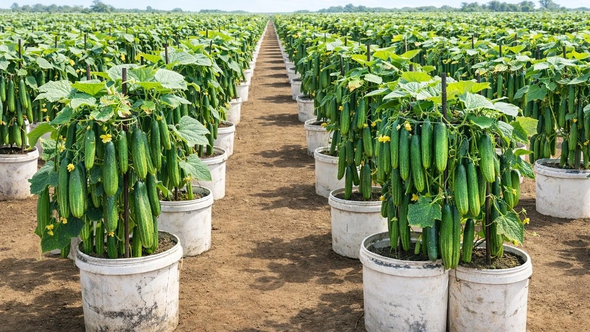 Pepinos más crujientes: el truco del cultivo en campo abierto sin redes - image 1
