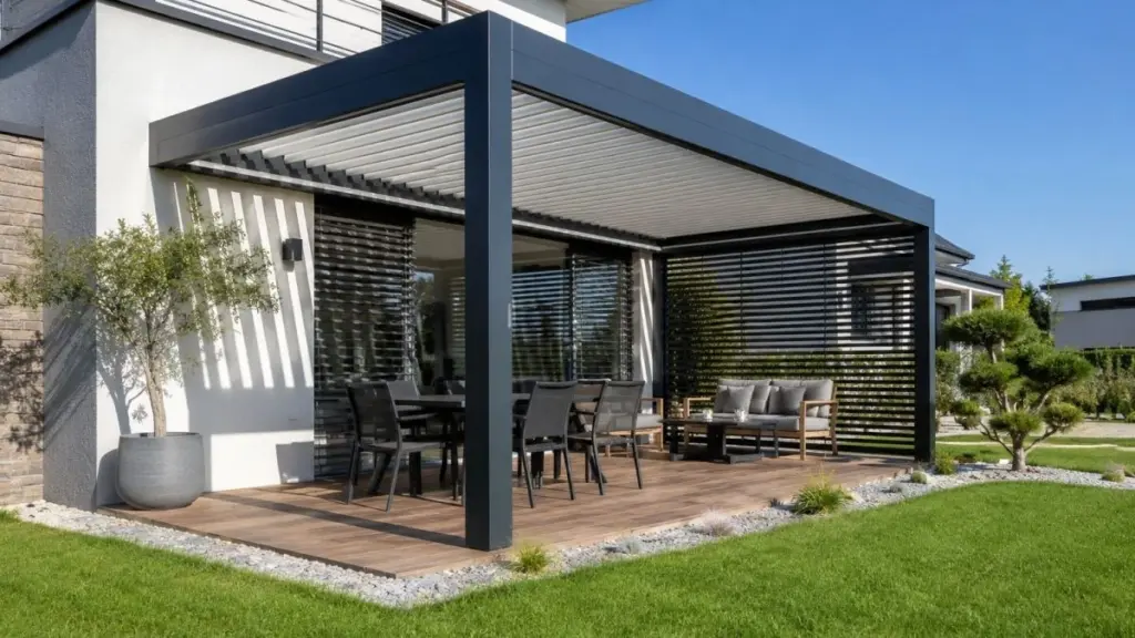 Pérgola bioclimática: la Ley de Construcción (República Checa) y el cambio que evita multas