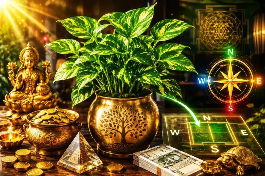 Planta del dinero (Pothos): el error de Vastu Shastra que bloquea tu fortuna