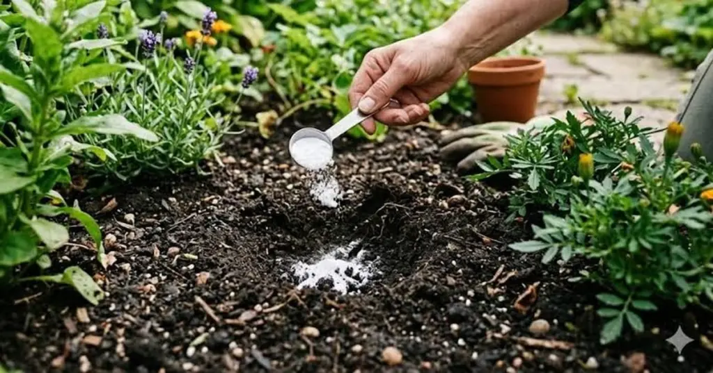 Plantas amarillas: usa Bicarbonato de sodio para equilibrar el pH del suelo