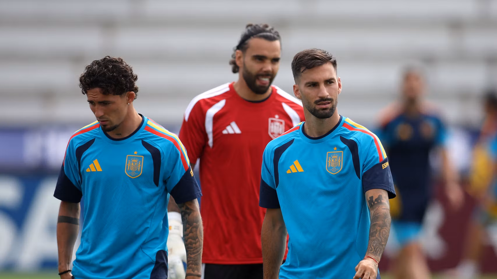 Álex Baena, en un entrenamiento de la Selección.