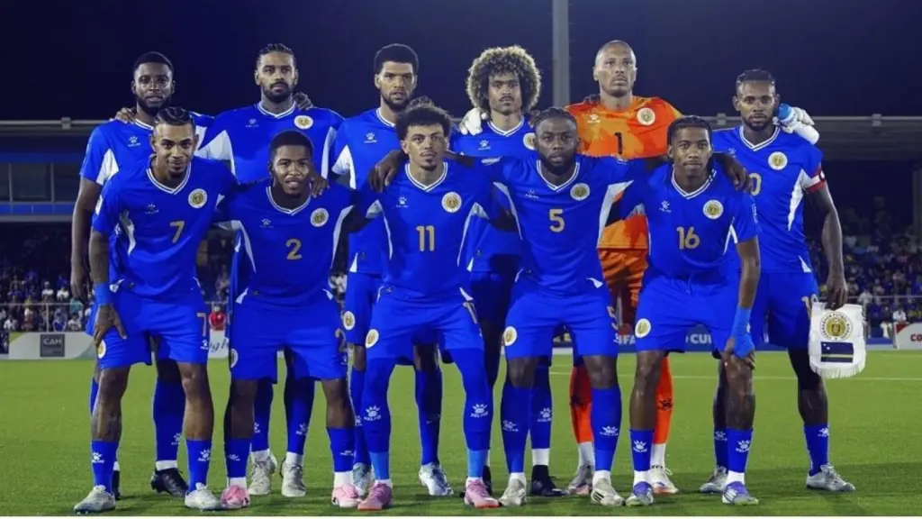 Los jugadores de Curazao, antes de un partido.