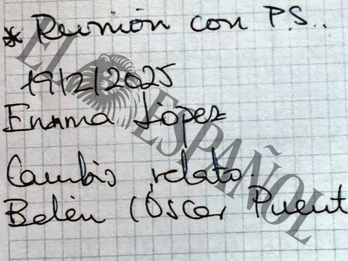 Página de las agendas de Leire.