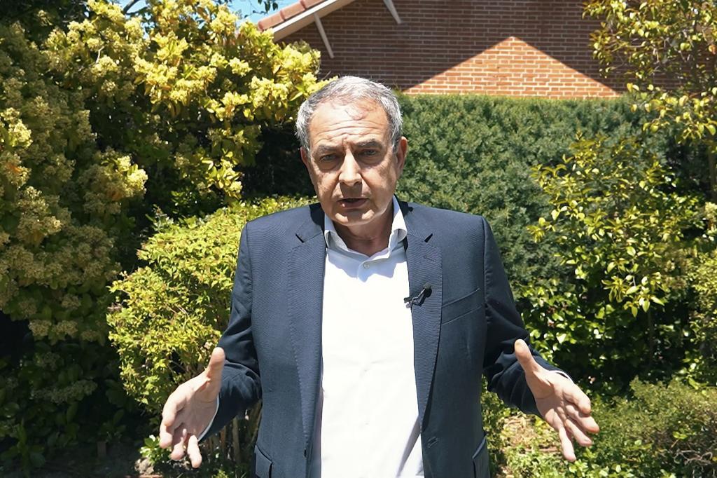 El ex presidente del Gobierno José Luis Rodríguez Zapatero, en el vídeo en que defiende su inocencia.