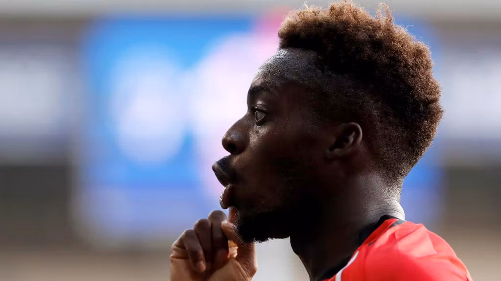 Iñaki Williams celebra el tanto de su equipo