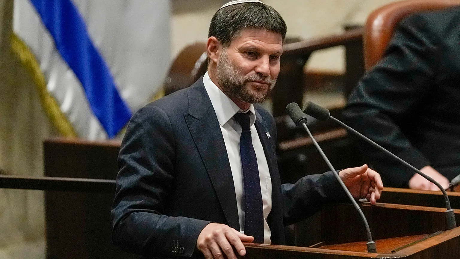 Smotrich is Israel's finance minister and leader of the far-right Religious Zionism party, which forms a key part of Benjamin Netanyahu's coalition. 10 July, 2023.