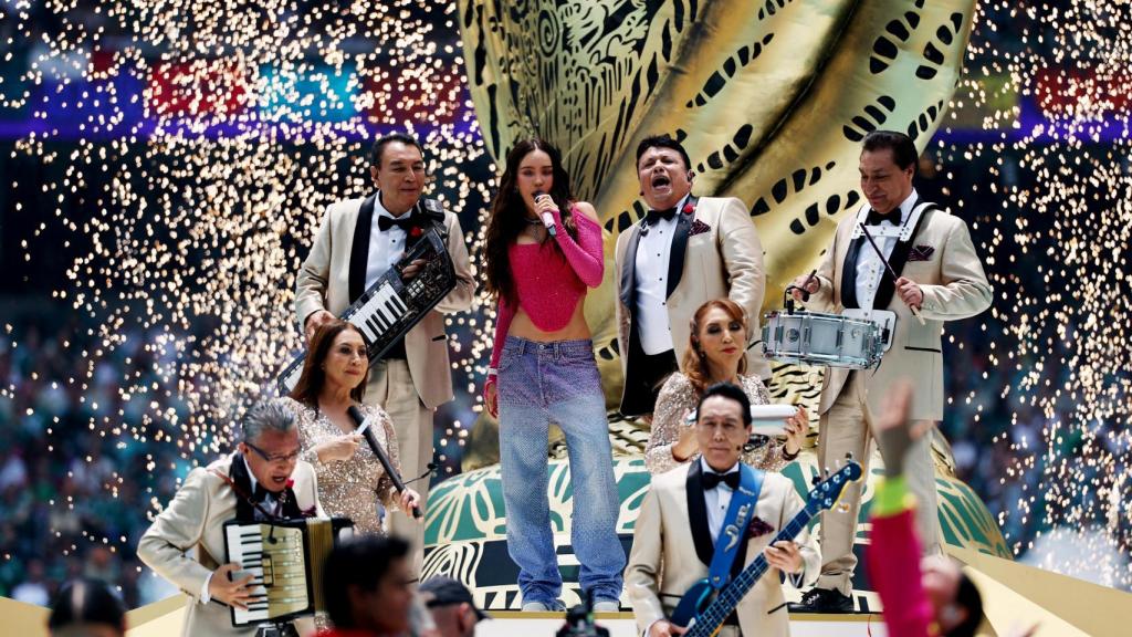Belinda, en la ceremonia de inauguración del Mundial.