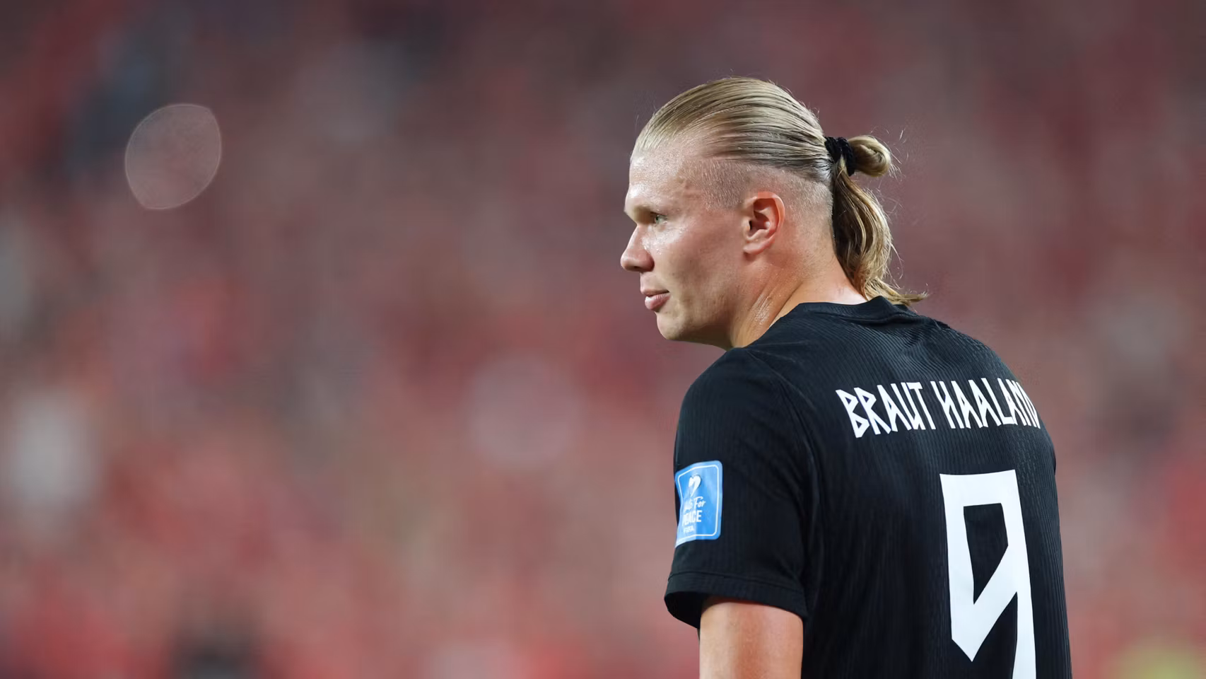 Haaland, durante el partido ante Senegal.