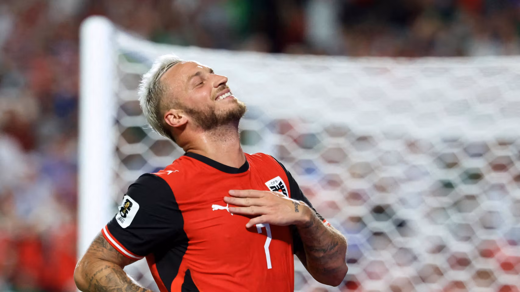 Arnautovic, tras marcar ante Argelia.