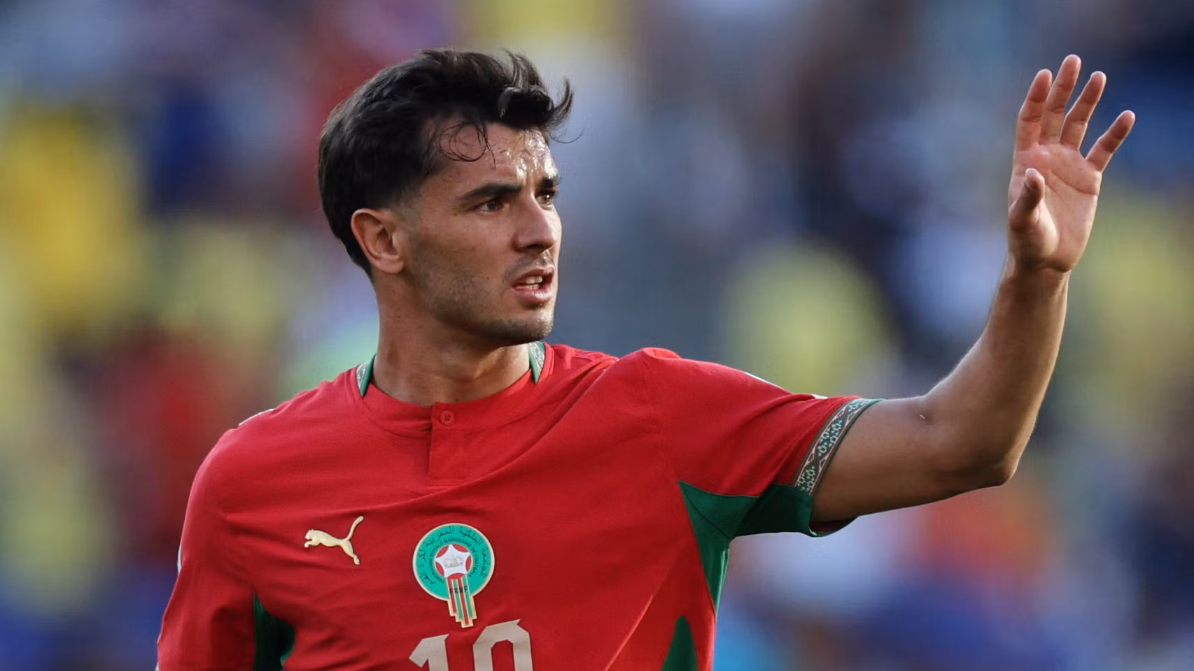 Brahim Díaz, con la selección de Marruecos.