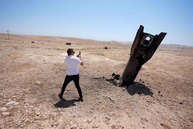Misil iraní en Israel