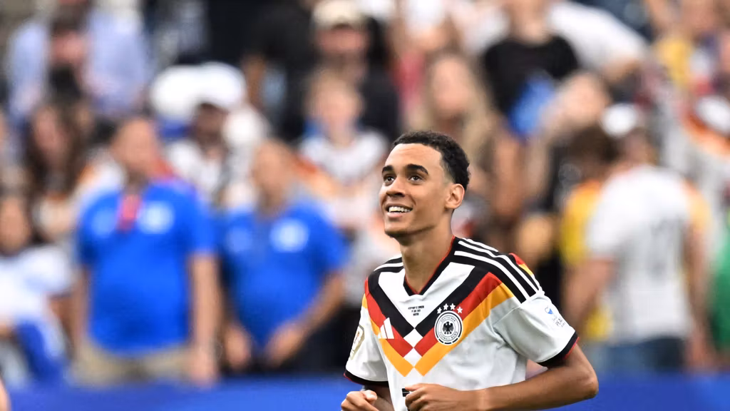 Musiala celebrando su gol en el Alemania - Curazao.