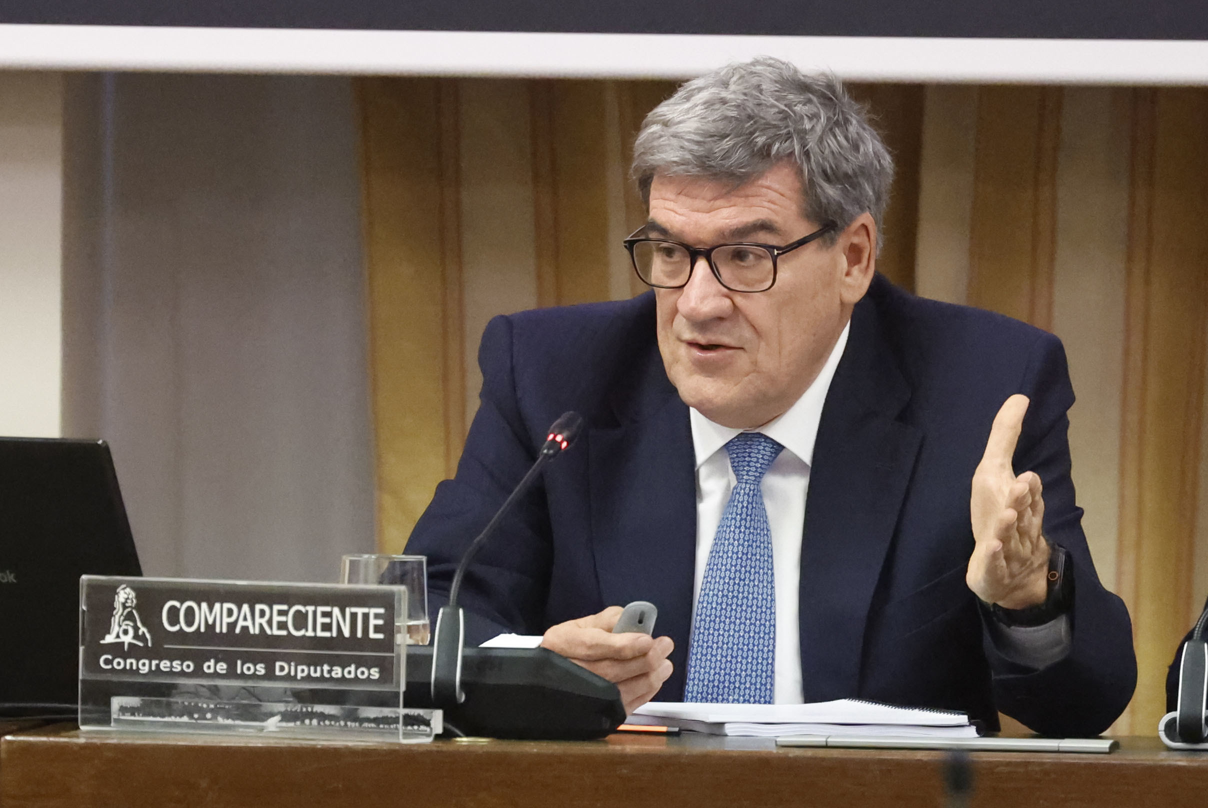 El gobernador del Banco de España, José Luis Escrivá, este martes en el Congreso