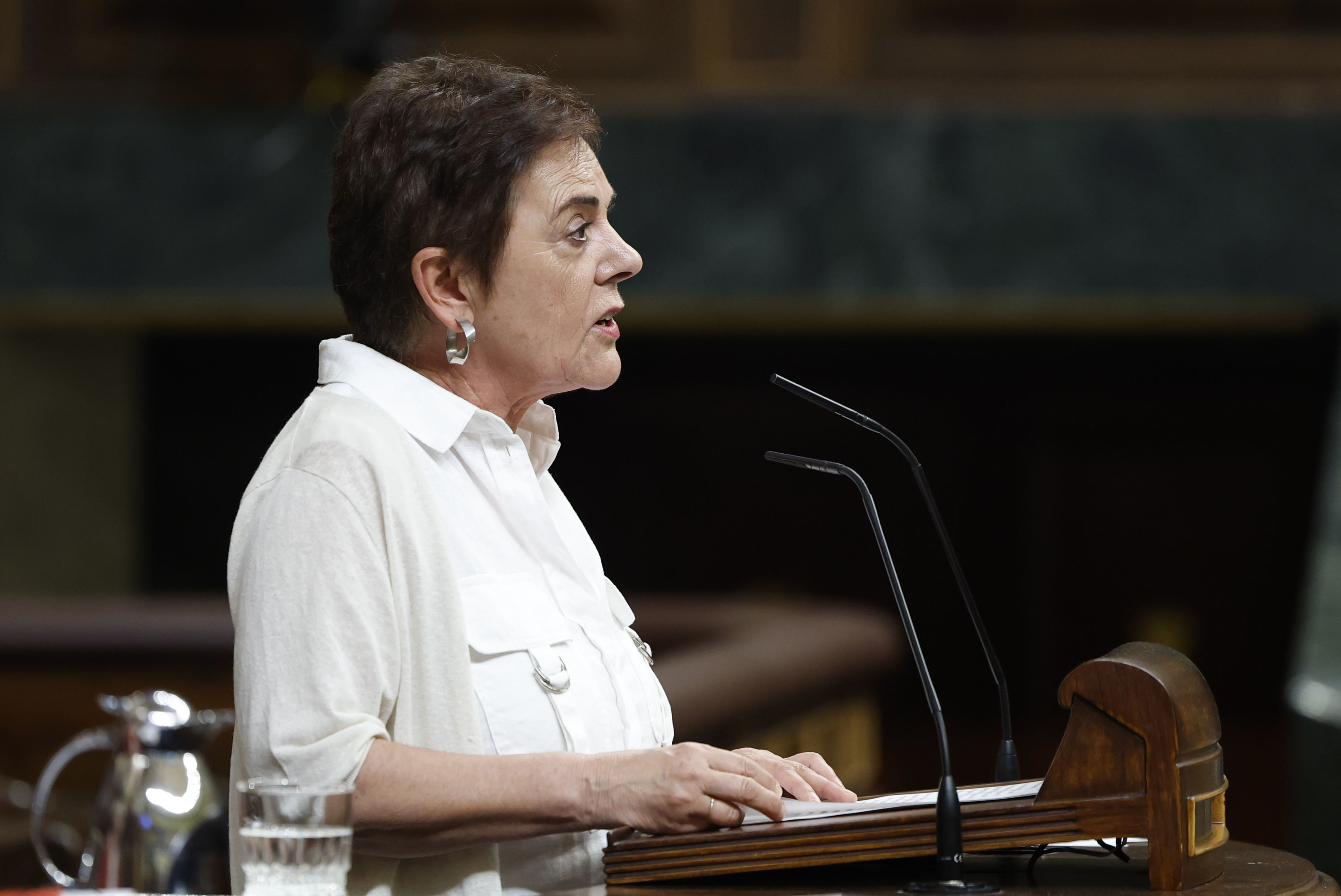 La portavoz de Bildu en el Congreso, Mertxe Aizpurua