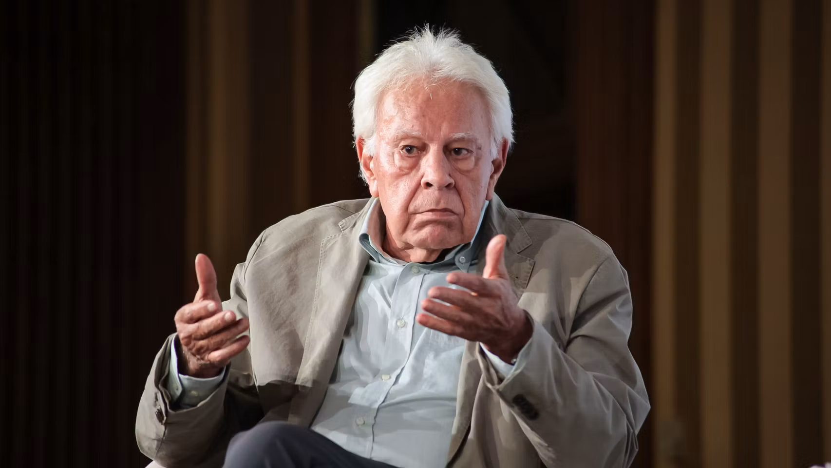 El expresidente del Gobierno Felipe González, este martes en un acto celebrado en Toledo.