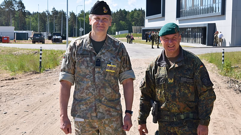 Premeneckas and General Christoph Huber