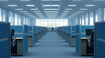 Imagen de archivo de una oficina vacía (Adobe Stock)