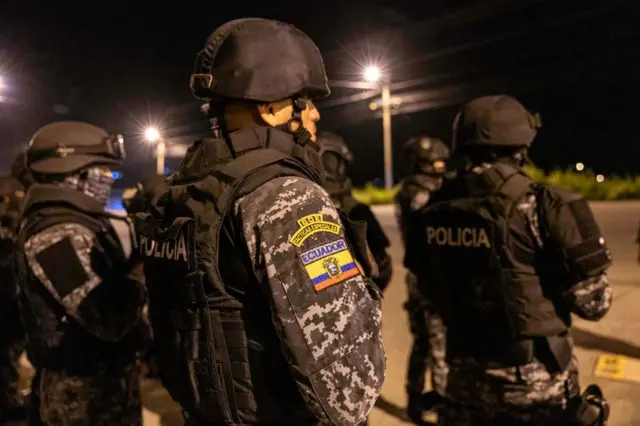Miembros de la policía de Ecuador