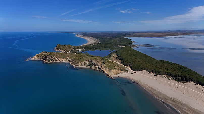A view of Narta lagoon area, western Albania, Saturday, June 6, 2026.