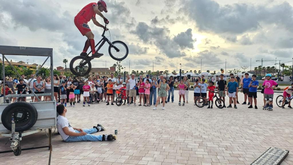 Exhibición de trial bici