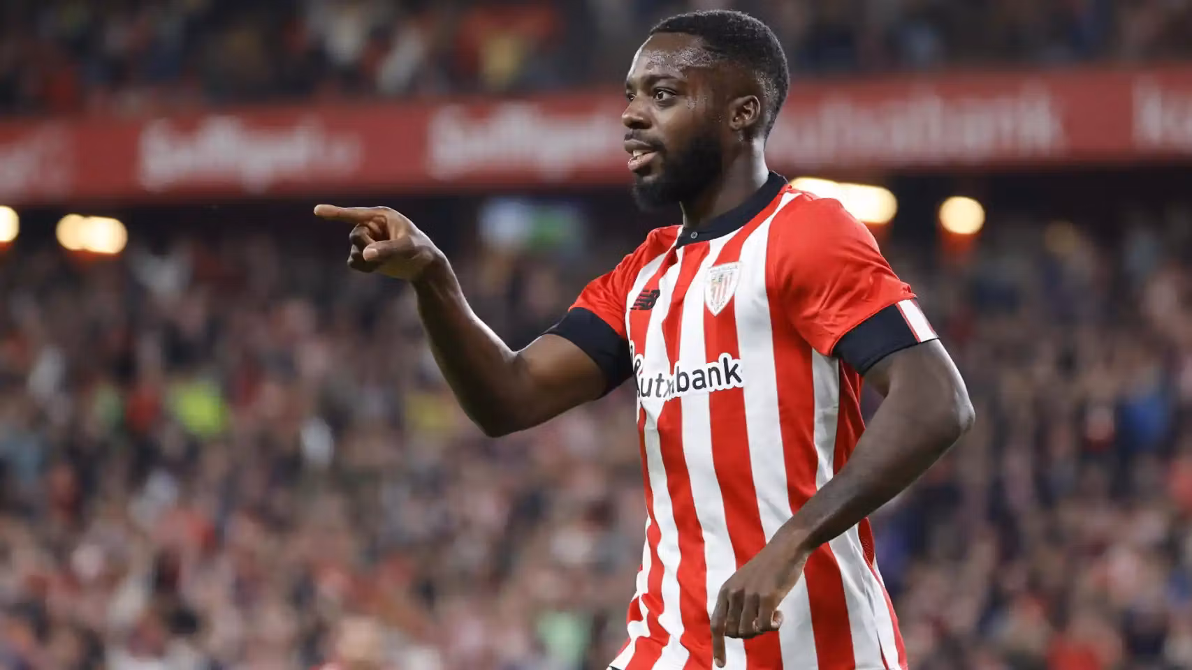 Iñaki Williams celebra un gol con el Athletic.