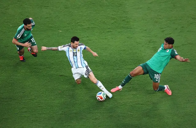 Messi jugando